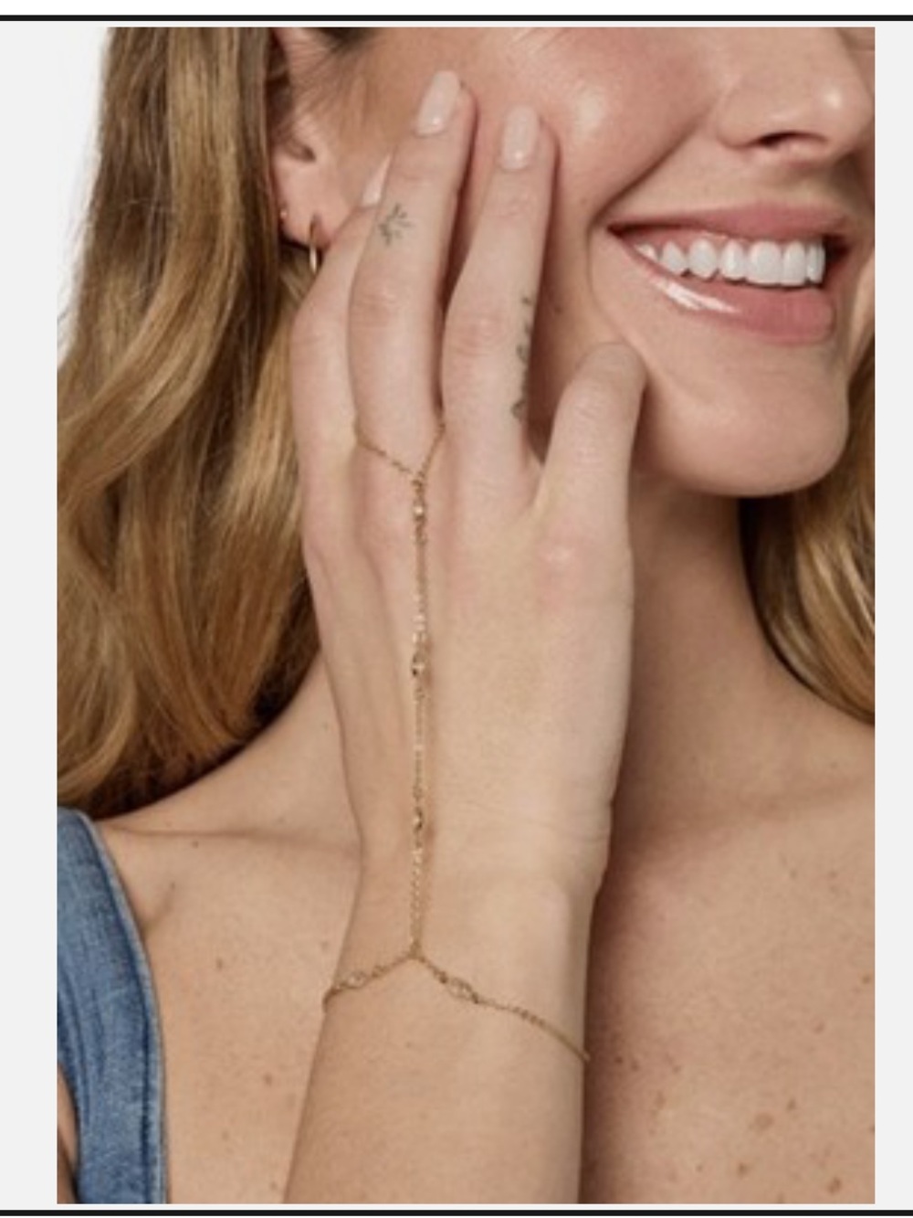 Crystal Hand Chain NWT
